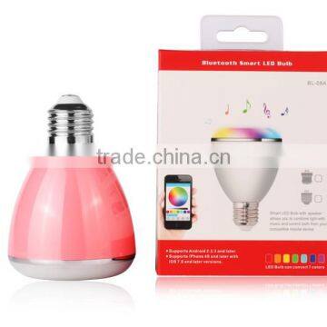 2017 Innovative Music Mini Audio E27 T2219 Bluetooth Speaker Led Bulb With App Remote photo-5