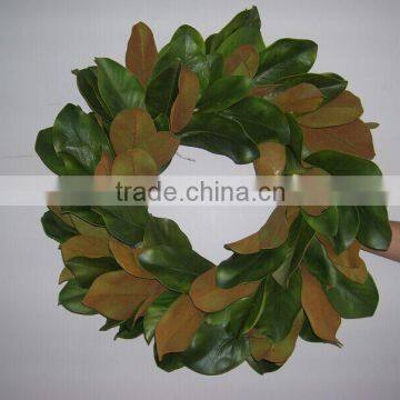 Artificial Magnolia Leaves Wreath photo-2