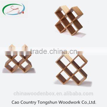 2015 tongshun brand wooden wine display shelf