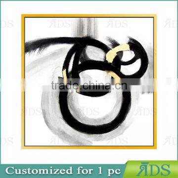 Wholesale Popular Designed Canvas Printed Painting with Gold Foil