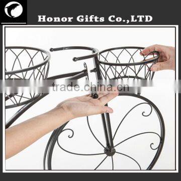 Decorative Wrought Iron Bicycle Plant Stand Iron Bicycle Plant Stand photo-6