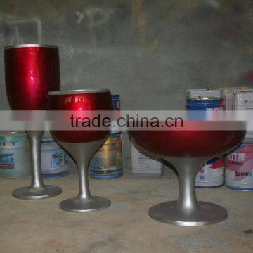 Modern cup shape fiberglass pot