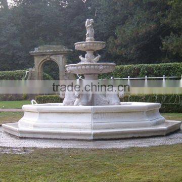 Large Outdoor Garden Marble Horse Fountain for Sale photo-2