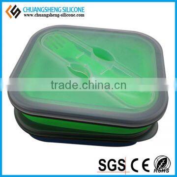 Portable Office Lunch Case, FDA Silicone Food Box, Fruit Container