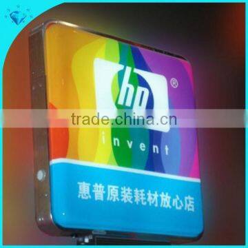 Double Side Outdoor Advertising Acrylic Round Led Light Box photo-3