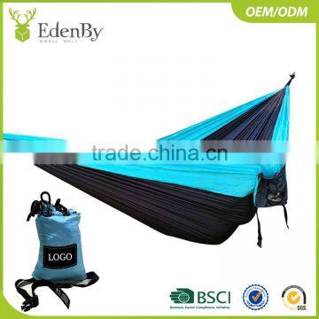 Outdoor comfortable safety hanging rocking nylon hammock