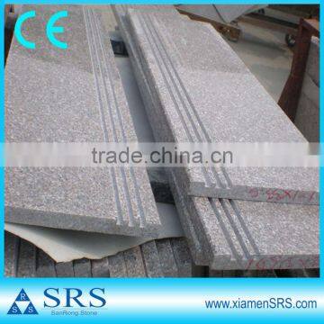 Flamed granite stair tread