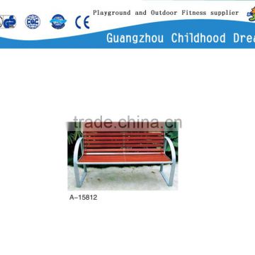 (A-15812) School wooden bench, park bench, wood plastic composite park bench