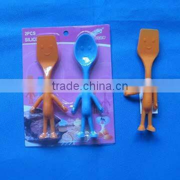 silicone spatula and spoon set