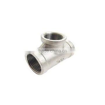 304/316 stainless steel hot rolled casting equal tee