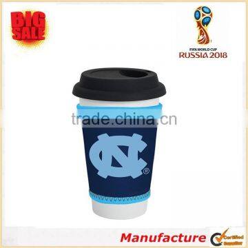 2018 World Cup Neoprene Sleeve High Quality Cheap Price Promotional Gift Cup Sleeve Fitting Plastic Cups/Pint Glasses/Coffee Cup photo-3