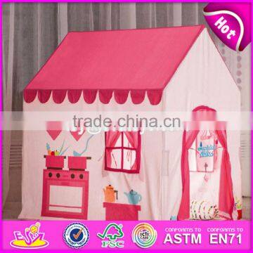 Portable Kids Playhouse Cotton Girls Play Tent Best Sale Indoor Pink Girls Play Tent W08L007 photo-3