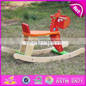 2017 New Design Funny Wooden Rocking Horses for Toddlers W16D109