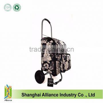 Zebra Pattern 20 Wheeled Rolling Shopping Tote Bag With Retractable Handle photo-4