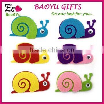 Fashion decorative wall sticker , 3D animal kindergarten Children room snail wall stick