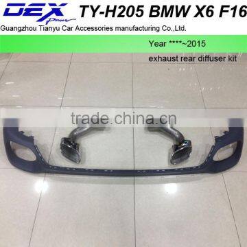 auto part suv exhaust rear diffuser kit for BM---W X6 F16