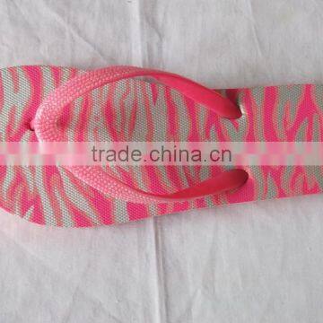 PE colorful printed flip flop slipper