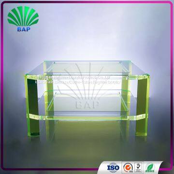Fancy Colorful Acrylic Tea Table Living Room Sofa Side Water Table Lucite Love Letter Table photo-2
