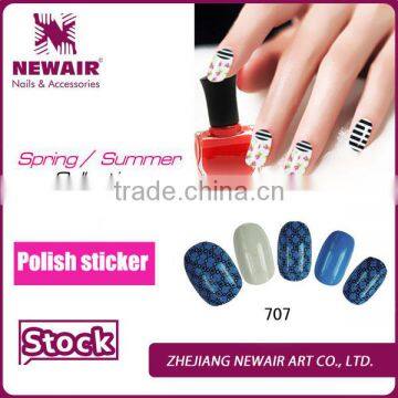 2016 VIVI pattern blue magical nail warps