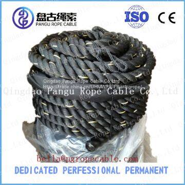 38mm Yellow Line Black Color Gym Battle Rope photo-2