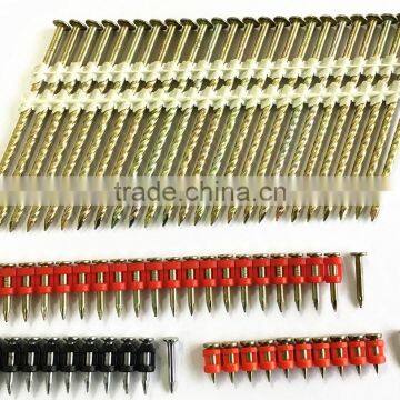 Manufacturer Supplier 0.113x2 1/2 plastic strip nails for Germany market