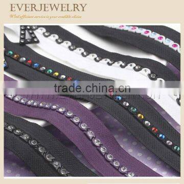 2016 New Zipper with Rhinestone