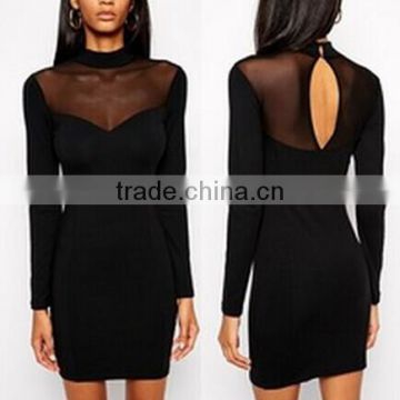 long sleeve bodycon women dress OEM Guangzhou Clothing