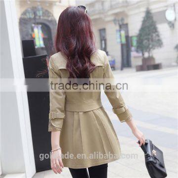 Fashion Ladies Coats Long Spring Trench Coat for Women Outdoor Jacket photo-6