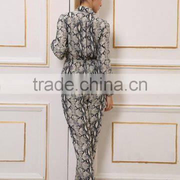 Ladies Long Sleeve Slinky Cuffed Jumpsuit for Women photo-3