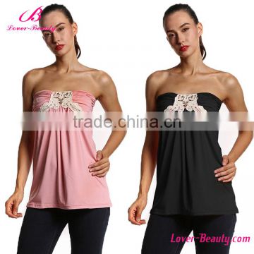 Lover-Beauty Wrapped Chest Fashion Mature Lady Blouse