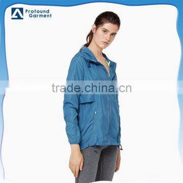 wholesale running apparel womens lightweight custom running jacket