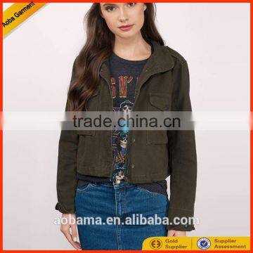 olive jacket womens clothing latest design 2017 Wholesale new fashion jacket