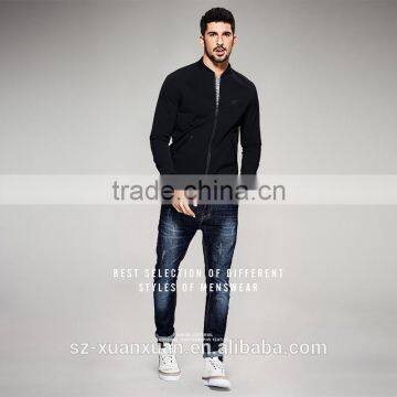 Wholesale Casual Jacket Black Slim Ployester Jacket for Men photo-4