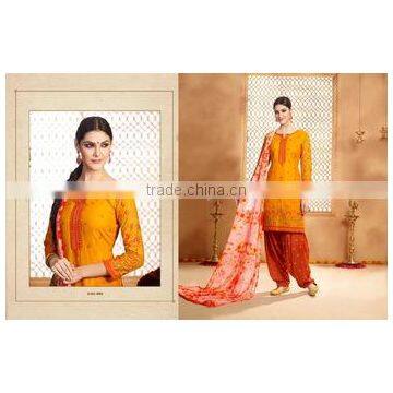 Glamour Style Patiala Readymade Embroidery Suits