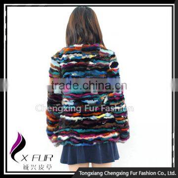 CX-G-A-51 Hot Sale Multi Color Genuine Mink Fur Coat for Winter photo-5