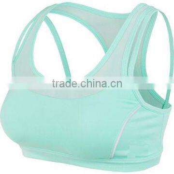 Fashionable Women's Training Mid-support Reflective Sports Bra photo-5