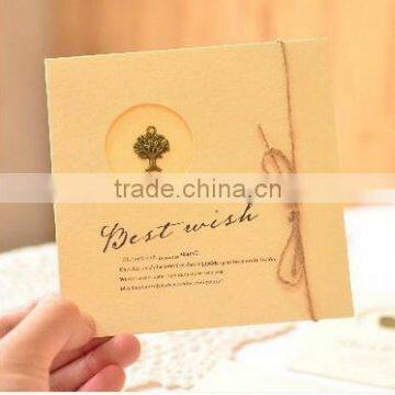 New Arrived cutout brown Greeting Cards Vintage Style Greeting Cards Fashion Creative Greeting Cards