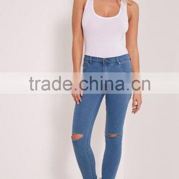 100 Cotton Customizable Plain White One Piece Scoop Neck Basic Racer Back Bodysuit photo-5