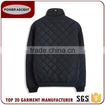 Men's Fashion Design Diamond Quilting Padded Hoody Jacket For Sale photo-4