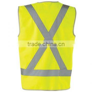 Chinese Factory Wholesale Workwear Hi-Vis 'X' Pattern Day/Night Safety Vest photo-2