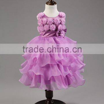 Baby Girl Princess Dresses White Puffy Dresses for Kids Girls Wedding Dresses photo-5