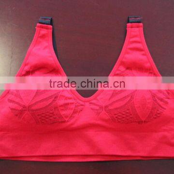 fashion yoga sports seamless tube bra