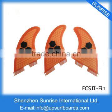 FCS II G5 Fins Orange Honeycomb Fiber Fin FCS 2 Fins in Surfing photo-6
