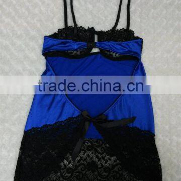 Sexy Transparent Nighty Babydoll Women Camiosole Panty Set photo-3