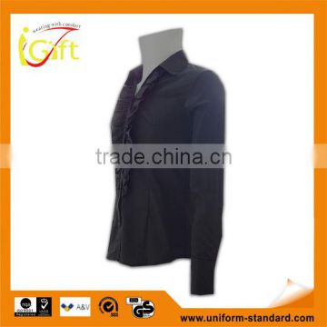 ISO 9001 Audit factory tailored fashionable ladies formal dress shirt