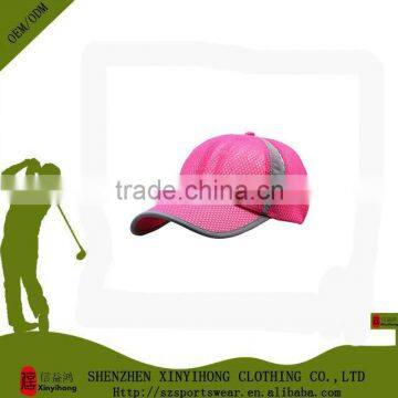 Dry wicking 100% polyester mesh quick dry golf cap