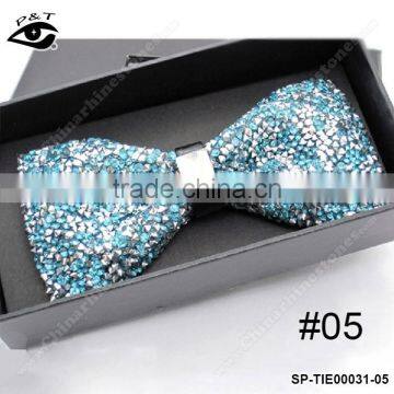 Bling Rhinestone Bow Tie Gift Case Packing Handmade Crystal Bowtie photo-5