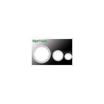 Aluminum Round 10Watt Cool White 180x15mm LED Flat Panel Lights 700lm with 15mm Thickness , 120 Degr