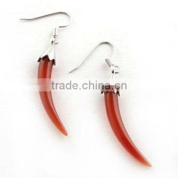 925 sterling silver hot selling pepper shape earrings