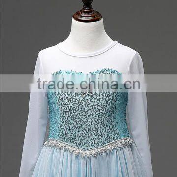 Hot Movie Frozen Dress Fashion Dress Children Dress Cosplay Costume for Girls photo-6